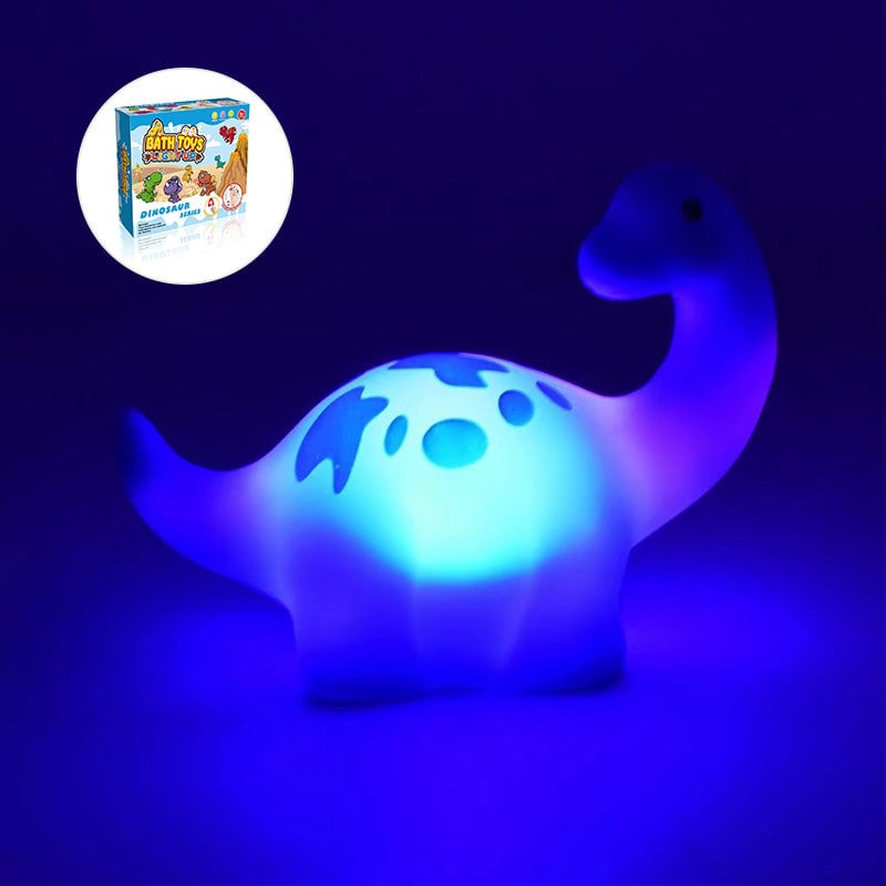 Glowing Dinosaur Shaped Bath Toy (6pcs/set with gift box Packaging)