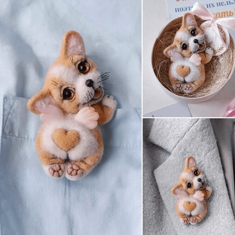 Felt Animal Brooch